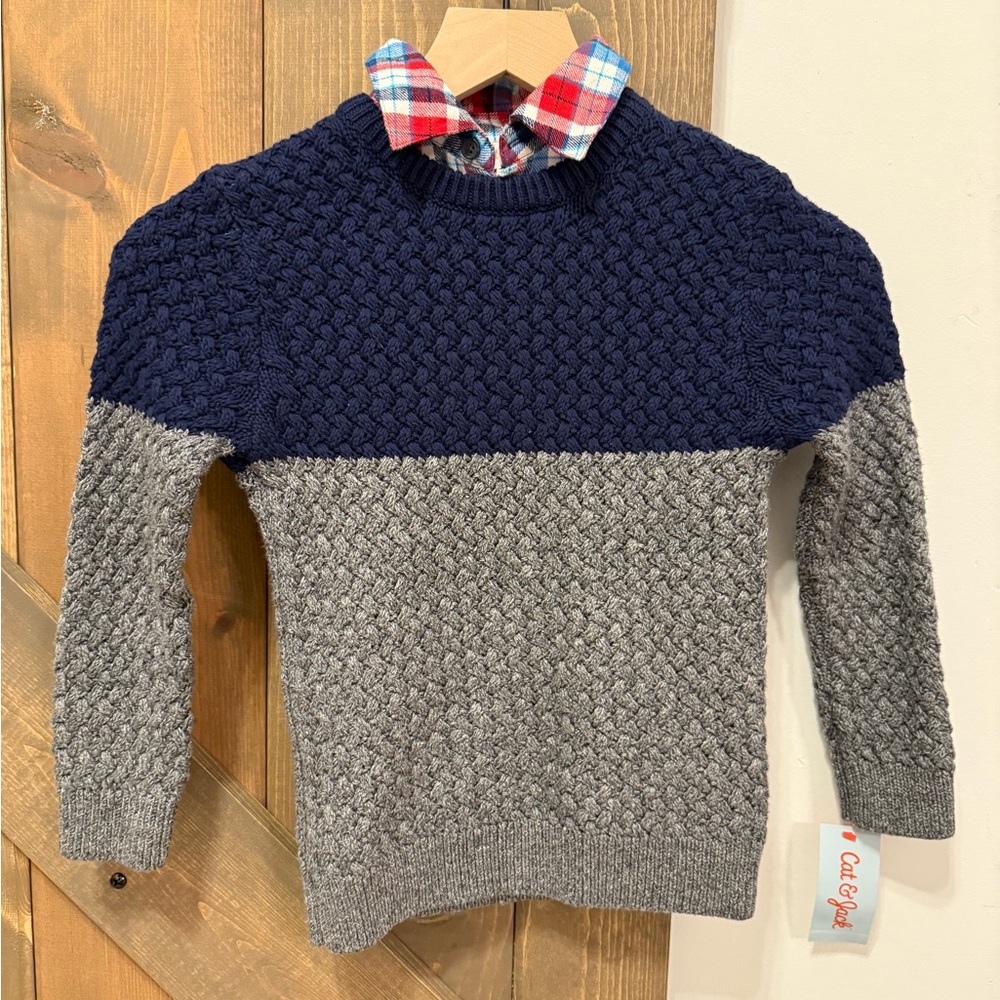 Cat and Jack boys soft sweater NWT